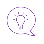 中央が紫色の紫色の円