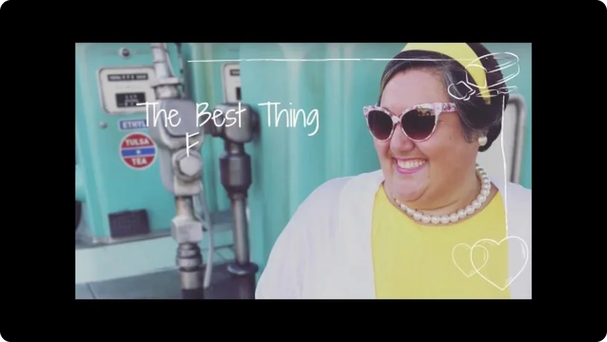 A video thumbnail of Sarah talking about changing her diet to suit her lifestyle after surgery.