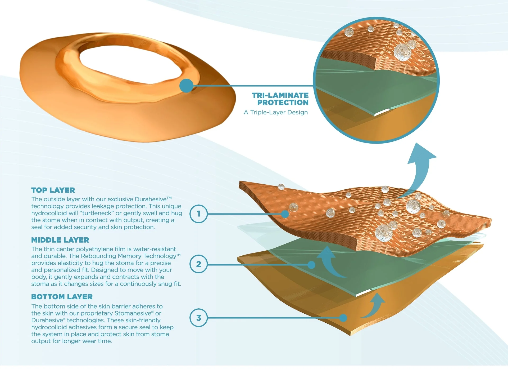 an illustration of tri-laminate protection